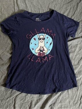 Justice Junior’s Gllama Llama glitter shirt
